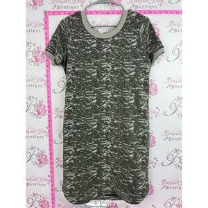 Lole dress Olive Green & Cream Marbled Knit Tee